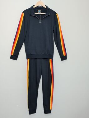 Aldi Gear Capsule Collection Navy Pullover Sweatshirt Small & Medium Track Pants